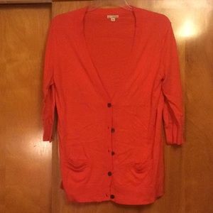 Cute orange GAP cardigan sz S